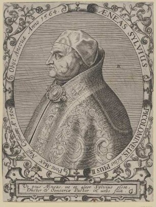Bildnis des Sylvius Picolomineus, dictus Pius II.
