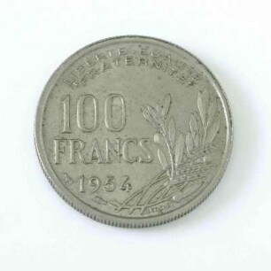 100 Francs - Münze Frankreich