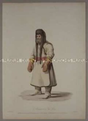 Kleinhändler in volkstümlicher Tracht