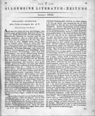 Rödiger, E.: De Origine Et Indole Arabicae Librorum V. T. Historicorum Interpretationis Libri Duo. Halle: Kümmel 1829 (Fortsetzung von Nr. 6)