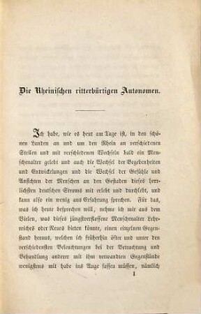 Die rheinischen ritterbürtigen Autonomen