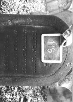 Grabstein 118 (Detailaufnahme 1)