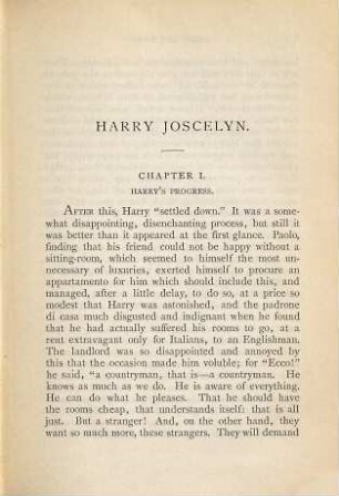 Harry Joscelyn : in two volumes, 2