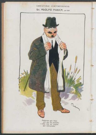 Caricaturas contemporáneas : Dr. Adolfo Mugica