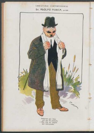 Caricaturas contemporáneas : Dr. Adolfo Mugica