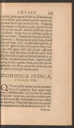 Dominica Iudica ...