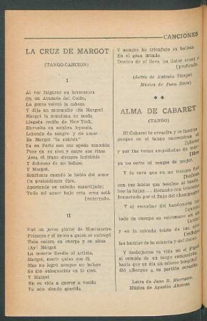 Alma de cabaret : (Tango)