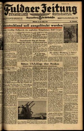 Ausgabe vom Mittwoch, den 10. März 1943.