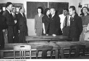 Schulbegehung, öffentlicher Unterricht, Mai 1950