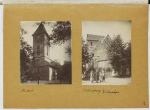 Dorfkirche, Berlin-Rudow / Dorfkirche, Waltersdorf: Ansichten (aus: Skizzen- und Fotoalbum 20)