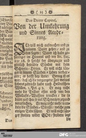 Das Dritte Capitel. Von der Umkehrung und Sinnes Aenderung.