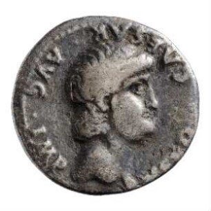 Münze, Denar, 63 - 64 n. Chr.
