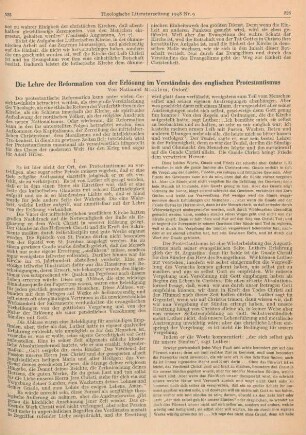 525-530 Die Lehre der Reformation von der Erlösung im Verständnis des englischen Protestantismus