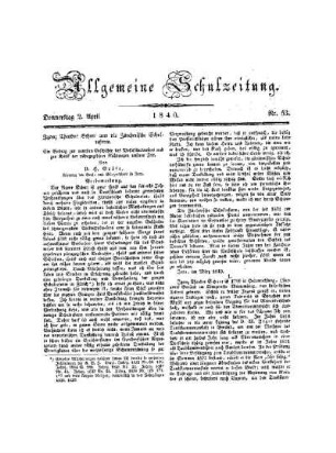 Ignaz Theodor Scherr und die Zürcherische Schulreform