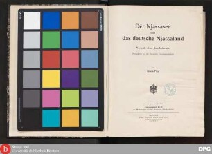 Der Njassasee und das deutsche Njassaland : Versuch einer Landeskunde