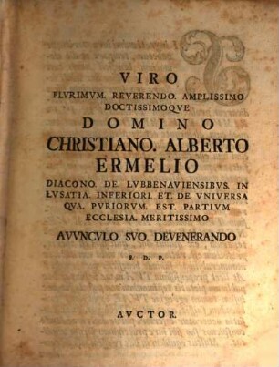Adriani Stegeri D. Svpremae Curiae Regio Electorias Ac Ducalis Et Consistorii Adsessoris Et Civitate Lipsiensis Senatoris Dissertatio De Viis Militaribvs Romanorvm In Veteri Germania : Fratri Amantissimo Adriano Deodato Stegero Ivrivm Candidato Svmmos Philosophiae Honores Capessenti Dicata