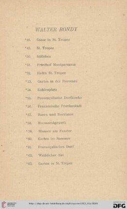 Walter Bondy (Nr. 48-63)