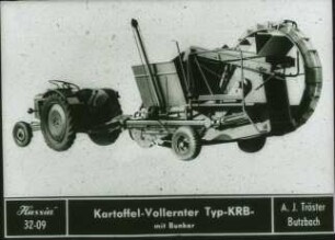 Kartoffel-Vollernter, Typ KRB mit Bunker