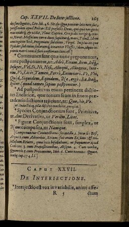 Caput XXVII. De Interiectione.