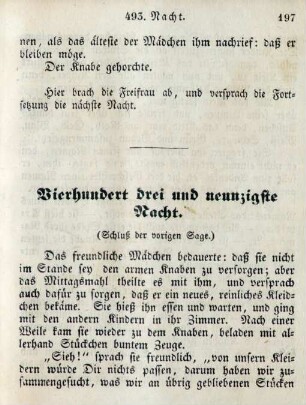Vierhundert drei und neunzigste Nacht