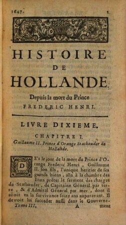 Histoire De Hollande, 3. Depuis La Mort Du Prince D'Orange Frederic-Henri