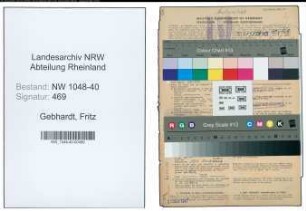 Entnazifizierung Fritz Gebhardt , geb. 25.02.1898 (Angestellter)