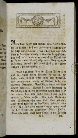 Auch dies haben wir unsern aufgeklärten Zeiten zu danken,...