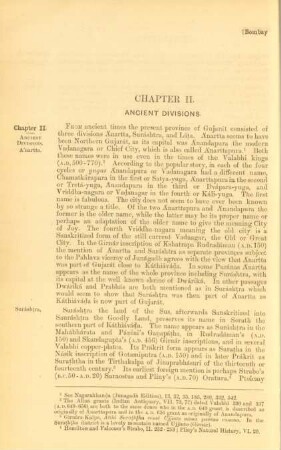 Chapter II. Ancient divisions