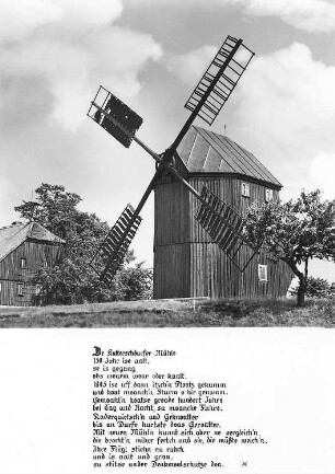 Obercunnersdorf-Kottmarsdorf. Burkmühle, Bockmühle, Ansichtskarte