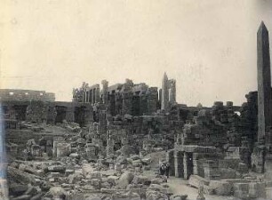 Luxor, Ägypten. Blick in Ruine des Karnak-Tempels