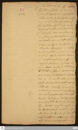 Brief von August Hermann Francke an Curt Friedrich v. Wreech.