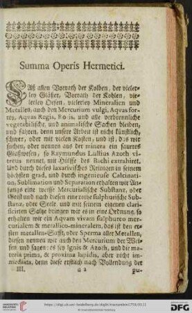 Summa Operis Hermetici