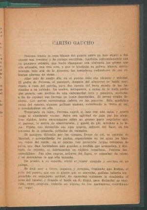 Cariño gaucho