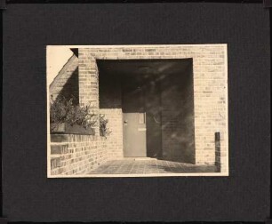 Wohnhaus Fritz Steinert, Krefeld: Haupteingang