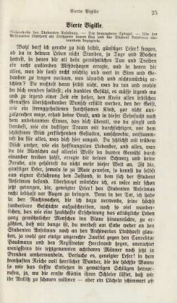 Vierte Vigilie. Melancholie des Studenten Anselmus …