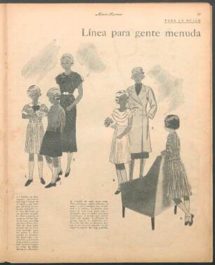 Línea para gente menuda [Dibujos] : Para la mujer
