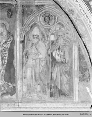 Verkündigung an Maria mit den Stadtheiligen Justus, Oktavianus, sowie Cosmas und Damian