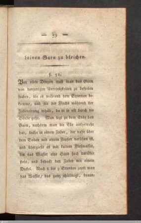 Seinen Garn zu bleichen.