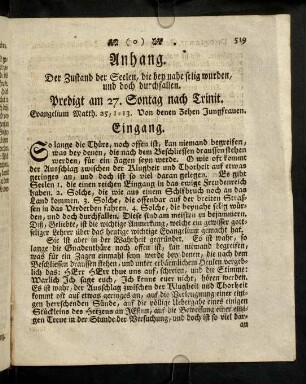 519-528, Anhang. Der Zustand der Seelen, die bey nahe selig wurden, und doch durchfallen.