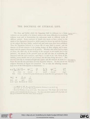 The doctrine of eternal life