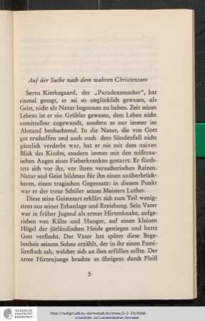 Auf der Suche nach dem wahren Christentum