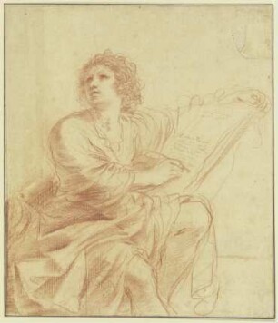 Johannes der Evangelist, sitzend und schreibend