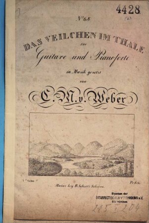 Das Veilchen im Thale : für Guitare und Pianoforte
