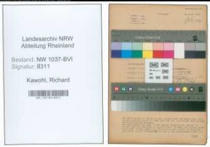 Entnazifizierung Richard Kawohl , geb. 31.08.1901 (Kriminalkommissar)