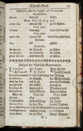 Folgen die Sprüch Salomonis.