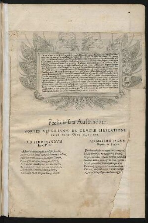 Foelicia fata Austriadum.