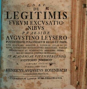 De Legitimis Furum Excusationibus