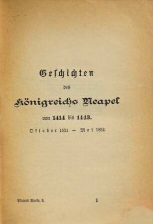 August Graf v. Platens Werke, 3