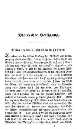Die rechte Heiligung.