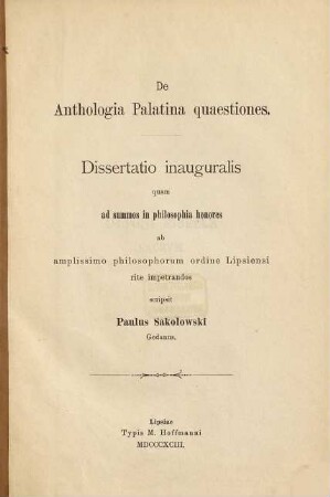 De Anthologia Palatina quaestiones